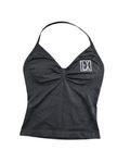 Jet Black Halter Top